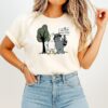 Raccoon And Duck Hugtrees Plant Peace Cartoon T-Shirt