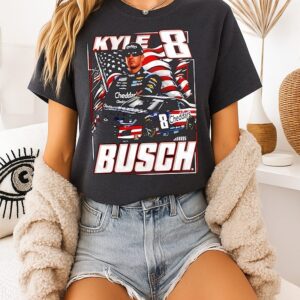 Rip Rowdy Kyle Busch 1985 2026 American Flag T-Shirt