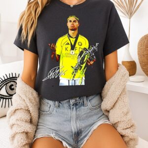 Ronaldo 2025-26 Saudi Pro League Champions Signature Trophy Moment T-Shirt
