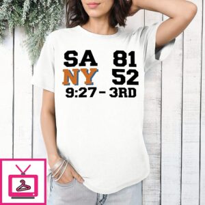 Sa 81 Ny 52 3rd Quarter Scoreboard Dad T-Shirt