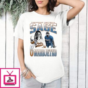 Sage Mardjetko 6 Tennessee Vols Softball Player Vintage T-Shirt