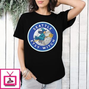 Seattle Mariners Etsy Witch Trident Logo T-Shirt