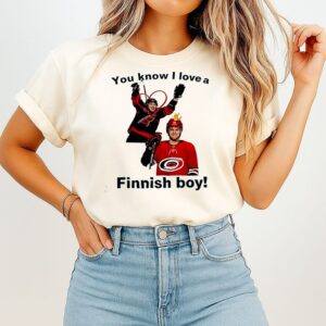 Sebastian Aho Carolina Hurricanes You Know I Love A Finnish Boy T-Shirt