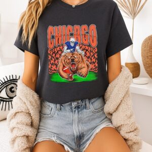 Skeleton Chicago Bears Rugby Graphic T-Shirt