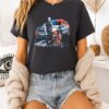 Skeleton Police And Working Dog Graphic T-Shirt
