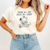 Snoopy And Woodstock Beer Drink All Day Rock All Night T-Shirt