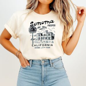 Sonoma Proper Inc. 1850 California Historic Sonoma Plaza T-Shirt