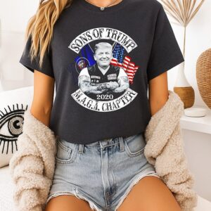 Sons Of Trump 2020 Maga Chapter President Motorcycle Flags T-Shirt
