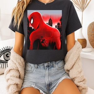 Spider-Man City Silhouette Marvel Peter Parker T-Shirt