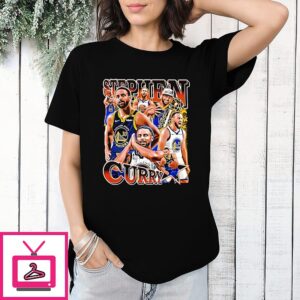 Stephen Curry Golden State Warriors Mvp Trophy T-Shirt