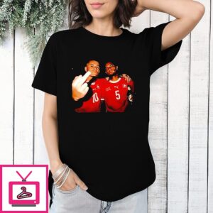 Switzerland National Football Team Players 10 And 5 Gave Me The Finger T-Shirt