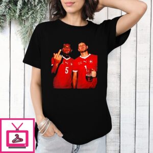 Switzerland National Football Team Players 5 And 1 Gave Me The Finger T-Shirt