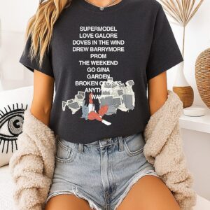 Sza Ctrl Tracklist Supermodel Love Galore Doves In The Wind Drew Barrymore Prom The Weekend T-Shirt