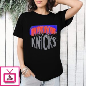 The New Yorknew York Knicks City Skyline T-Shirt
