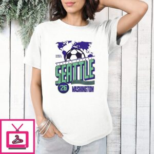 The World’s Game In Seattle Natural ’26 Soccer Futbol Washington T-Shirt