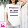 Three Lines On A T-Shirt England Football T-Shirt