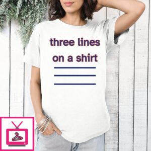 Three Lines On A T-Shirt England Football T-Shirt