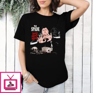 Tj Spade Dead Mans Hans Playing Card And Skull T-Shirt
