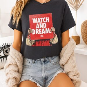 Watch And Dream Sign Nebraska Cornhuskers Football T-Shirt