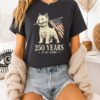 Westie Dog 250 Years 1776 2026 American Flag Patriotic T-Shirt