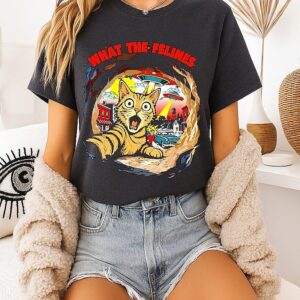 What The Felines Cat Ufo Alien Abduction T-Shirt