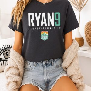 Yazmeen Ryan 9 Denver Summit Fc Elite Name And Number T-Shirt