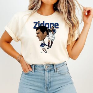 Zinedine Zidane France Fifa World Cup 1998 Cartoon T-Shirt
