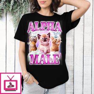 Alpha Male Cat Rainbow Unicorn T-Shirt