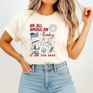 An All American Is On The Way 4th Of July Couple T-Shirt