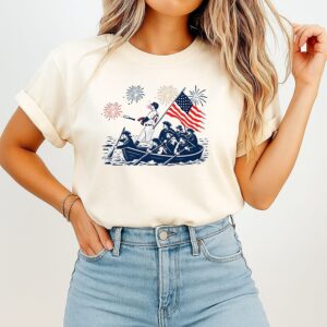 Chicago Cubs Pca Crossing The Delaware 4th Of July T-Shirt