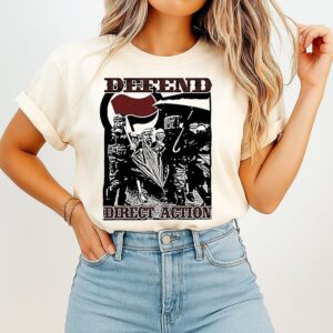 Defend Direct Action Antifa Protest Activism T-Shirt