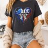 Detroit Lions And Detroit Tigers Skull Heart T-Shirt