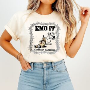 End It Gatekeep Hardcore Band Merch Snoopy T-Shirt