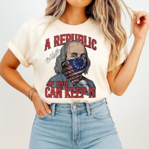 George Washington A Republic If You Can Keep It Signature T-Shirt