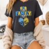 God First Family Second Then Detroit Lions And Michigan Wolverines Logo Skull Heart T-Shirt