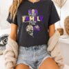 God First Family Second Then New Orleans Saints And Lsu Tigers Logo Skull Heart T-Shirt