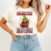 Grinch Christmas I Can’t Argue With My Husband He’s Older Than Me And Old People Don’t Listen T-Shirt