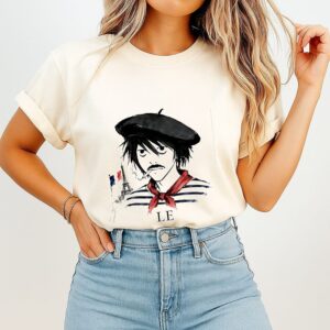 L Death Note Le French Eiffel Tower Anime T-Shirt