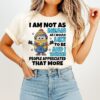 Minions I Am Not As Mean As I Would Like To Be Minion T-Shirt
