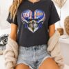 New York Giants And New York Mets Skull Heart Graphic T-Shirt