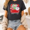 Santa Reindeer In Van Car T-Shirt Merry Christmas
