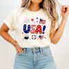 USA Patriotic Eagle Soccer Ball And American Flag T-Shirt
