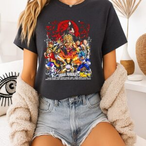 Vibes Konnect Anime Characters Collage Graphic T-Shirt
