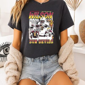 Adrian Boogie Wilson Arizona State Football Sun Devils No.6 T-Shirt