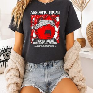 Agnostic Front Beton Arme Restraining Order October 14 15 Tour T-Shirt