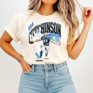 Aidan Hutchinson 97 Detroit Lions NFL Player T-Shirt
