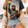 Bear Statue Of Liberty Pride T-Shirt