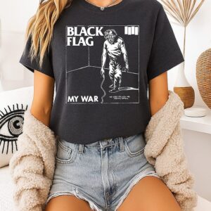 Black Flag My War He Used To Lick Me Pretty Often T-Shirt