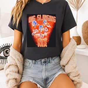 Bo Nix Big Slinging Denver Broncos 10 NFL T-Shirt