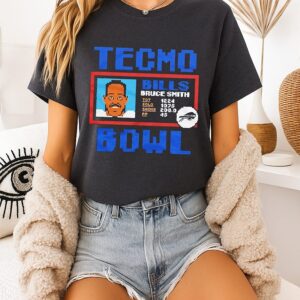 Buffalo Bills Bruce Smith Tecmo Bowl Retired Player Graphic T-Shirt
